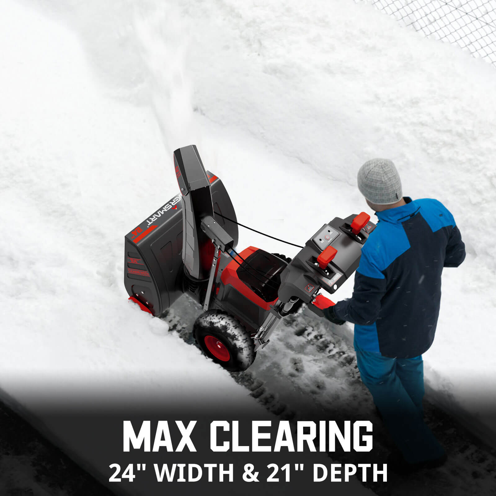 80V24_TwoStageSelf-propelledCordlessSnowBlowerDB2805RB_2