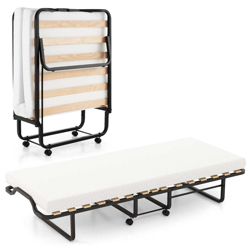 Twin_Size_Folding_Bed_with_Foam_Mattress_and_Lockable_Wheels-3