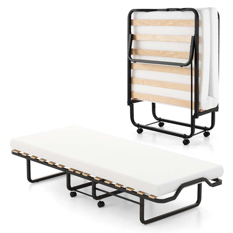 Twin_Size_Folding_Bed_with_Foam_Mattress_and_Lockable_Wheels-4